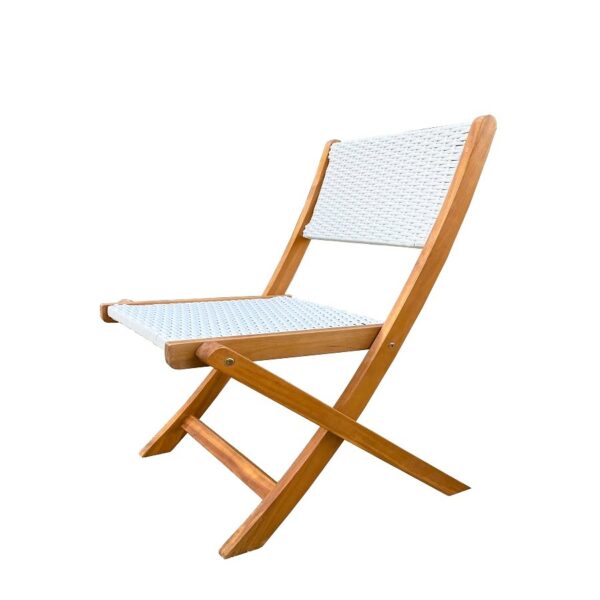 Հավաքածու ծալվող HUNTER Round Bistro Set սպիտակ - Image 6