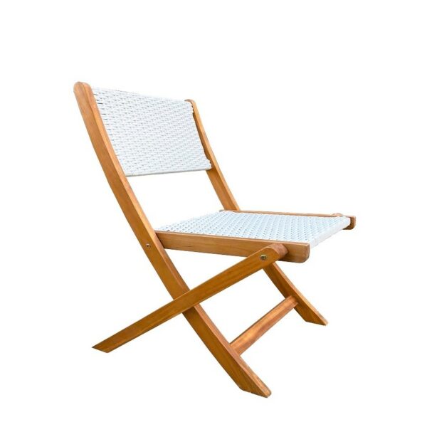 Հավաքածու ծալվող HUNTER Round Bistro Set սպիտակ - Image 7